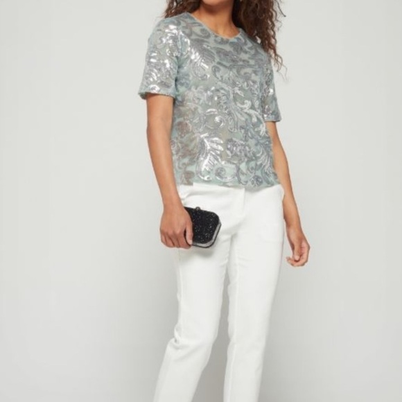 Vero Moda Sequined Dione SS Top - Picture 3 of 7